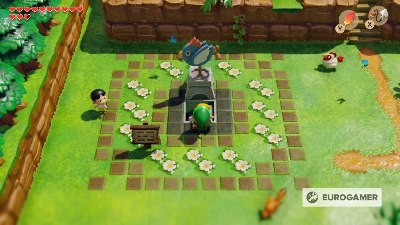 Zelda Link's Awakening Bird Key location, Signpost Maze solution and
